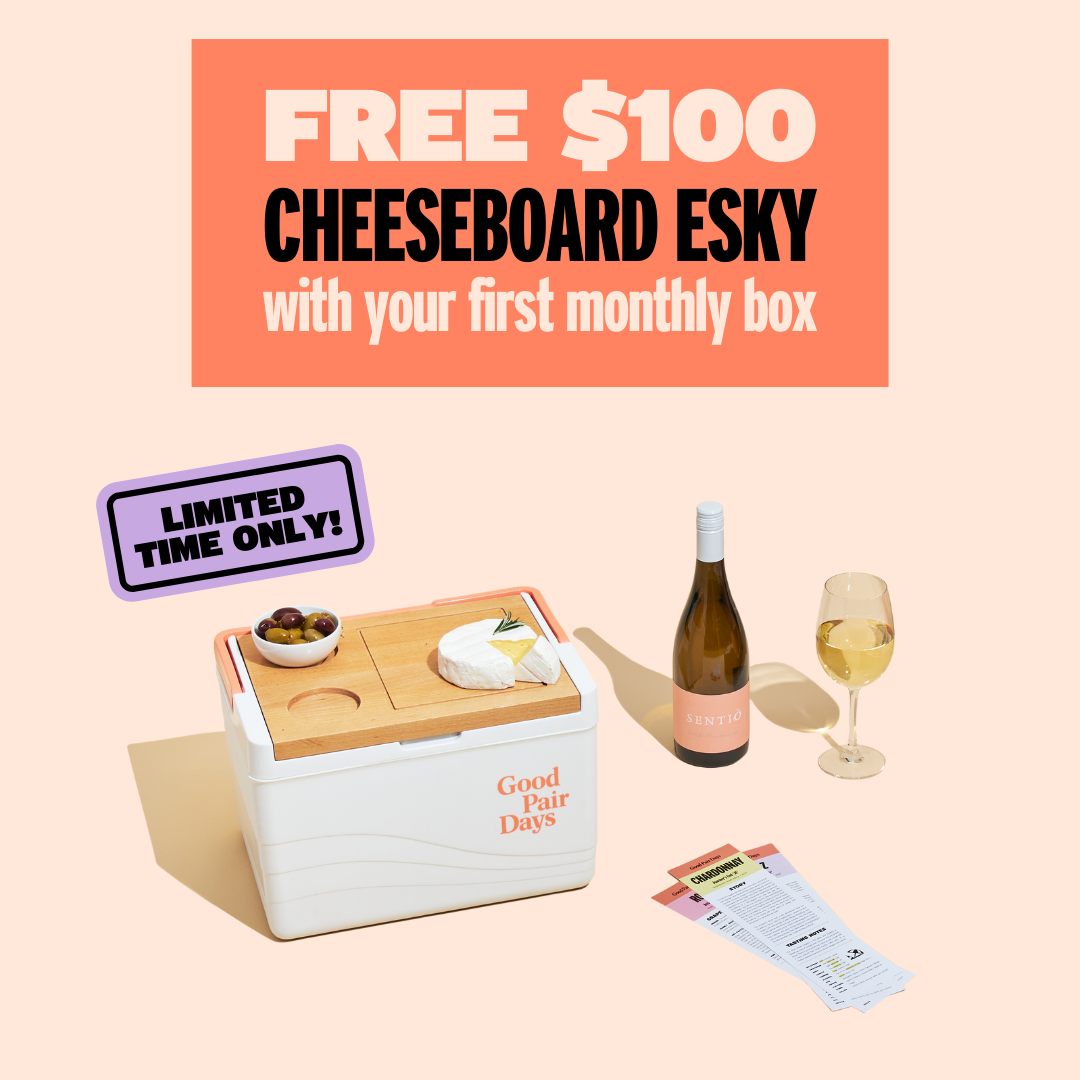 It's back Free 100 Cheeseboard Esky With Your First Box! Good Pair
